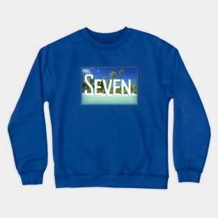 Seven year old Tropical Beach Crewneck Sweatshirt